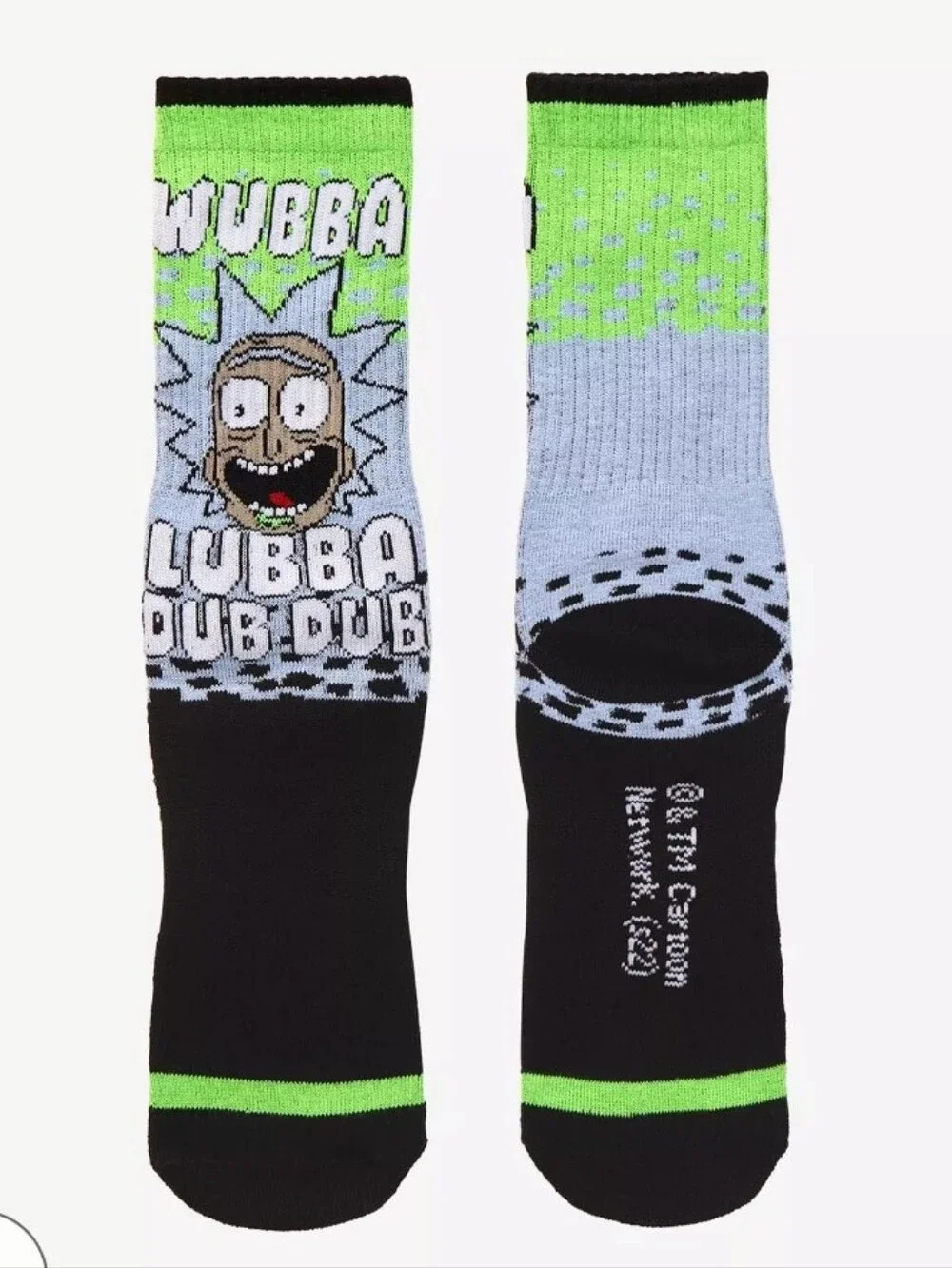 Rick & Morty 'Wubba Lubba Dub Dub' Crew Socks